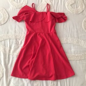 Girl’s Pink Off-Shoulder Dress